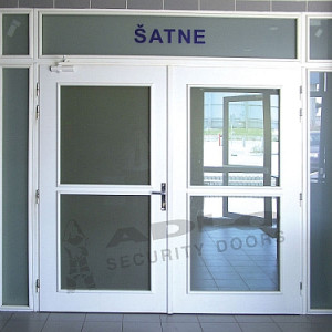 ADLO - Sicherheitst�r TEDUO, atypisches Glas, mit Lichtl�cken