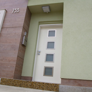 ADLO - Thermo-Sicherheitst�r LISBEO, Thermo-Dreifachglas P554, Eingangst�r in ein Einfamilienhaus