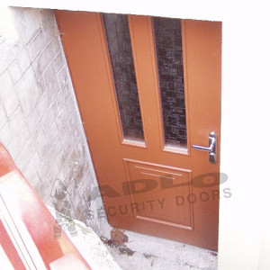 ADLO - Sicherheitst�r TESIM, Oberfl�che Sprela, atypische Glasausf�hrung, AQUA