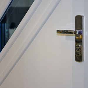 ADLO - Thermo-Sicherheitst�r Kasim f�r den Au�enbereich, verglast PS453, Sicherheitsbeschlag Astra