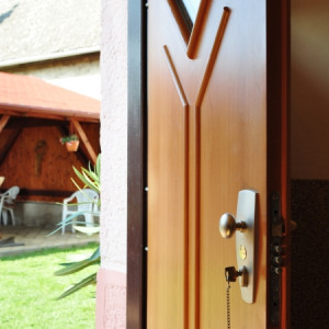 ADLO - Sicherheitst�r TEDUO, verglast, Thermo f�r den Au�enbereich, Sicherheitspanzerglas