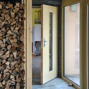 ADLO - Thermo-Au�enraumt�r ADUO +M4, verglast PS107, Oberfl�che de T�r und der Leisten LP RAL 1001