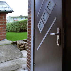 ADLO - Sicherheitst�r Teduo, verglast P520, Thermo f�r den Au�enbereich, Thermo Dreifach-Panzerglas