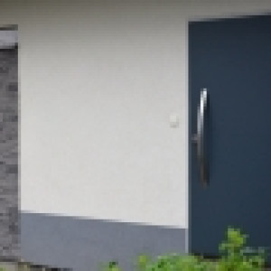 ADLO - Thermo-Au�enraumt�r TEDUO, T�r + T�rzarge, Oberfl�che color, atypischer T�rgriff