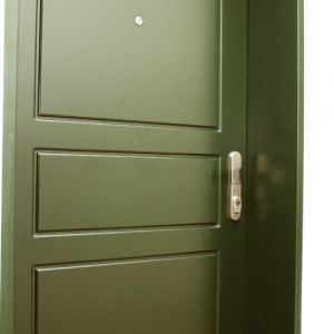 ADLO - Sicherheitst�r ADUO, profiliertes Design F250, Oberfl�che der T�r und der T�rzarge Color RAL 6009