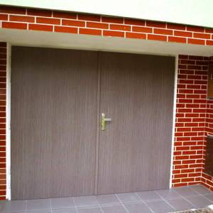 ADLO - Doppelfl�gel-Sicherheitst�r Teduo, 210x210cm, Thermot�r f�r den Au�enbereich