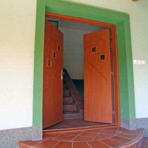 ADLO - Thermo-Au�enraumdoppelfl�gelt�r KASIM, Thermo-Dreifachglas P522, Breite 147cm