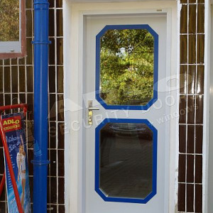 ADLO - Sicherheitst�r TEDUO, Glas P221 atyp, Termo Exterieur, flache Leisten