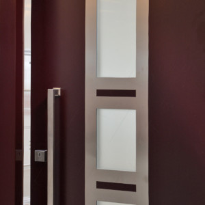 ADLO - Sicherheitst�r ADUO, Design NOBLESSE, Thermo f�r den Au�enbereich f�r Einfamilienhaus, senkrechter T�rgriff