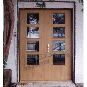 ADLO - Sicherheitst�r ADUO, verglaste atyp, zweifl�gelige, H�he 220cm