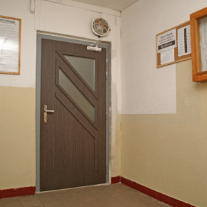 ADLO - Thermo-Sicherheitst�r LISBEO, verglaste T�r in einem gemeinsam genutzten Raum eines Wohnhauses