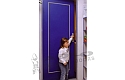 ADLO - Sicherheitstür BASIS, Leistenausführung L100, Oberfläche blau
