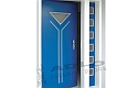 ADLO - Sicherheitstür ARDEN, Glas P451 Color, mit seitlicher Lichtlücke