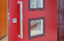 ADLO - Sicherheitstür ARDEN, verglast P554, Thermo für den Außenbereich, Thermo Dreifach-Panzerglas, Oberfläche Color