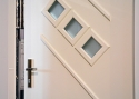 ADLO - Thermo-Sicherheitstür KASIM, verglast P520, dreifachglas, Türoberfläche Geta 242, Glas Matelux