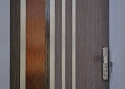 ADLO - Thermo-Sicherheitstür ADUO, verglast P371, dreifach Panzerglas, glas Eichenrinde - bronze