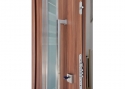 ADLO - Sicherheitstür ADUO, NOBLESSE, Dalia 003, Thermo für den Außenbereich, Dreifach-Panzerglas, Zargenverkleidung