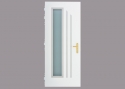 Verglast, PS 370, Glas Matelux, LP-Edelstahl, Oberfläche G-242, Oberfläche der Bänder RAL9003, THERMO