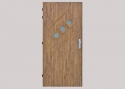 Verglast, PS 520, Glas Matelux, LOG-730, Oberfläche G-730, Oberfläche der Bänder RAL8017, THERMO