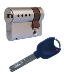 Sicherheitshalbzylinder RB Locxis ADLO, Zoll, 40,5mm/31x9,5, 5 Schlssel  Auf Bestellung