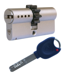 Biometrie-Set - RB Locxis Sicherheitszylinder, Stange, 76mm/31xM45, 5 Schlssel + Biometrie-Set V22
