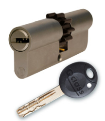 Resist Qclass Sicherheitszylinder, mit Widerhaken, 85mm/55xT30 Olive, 5 Schlssel.