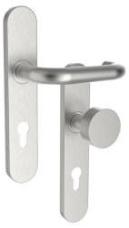 Beschlag Rostex Perun Obl RC-N/A, Edelstahl matt, Griff links  Handgriff [38 mm60 mm]