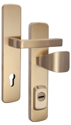 Schutzbeschlag Rostex RX1 Astra RC4, Edelstahl Titan matt, Drcker - Quadratischer Drcker