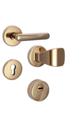 Sicherheits-Rosettenbeschlag Rostex R1/S, rund, Titan glnzend, fr Economy-Serie