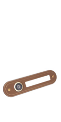 Panorama-Sichtfenster Rostex, 180 mit Namensschild, abgerundet, Bronze