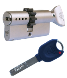 RB Locxis ADLO Sicherheitszylinder, mit Widerhaken, 110mm/60xT50 Olive, 5 Schlssel.