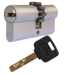 Resist XLINE Biometriezylinder, Stange, 100mm/50xM50, 5 Schlssel - ohne Motor