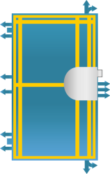 TEDUO Einbruchsichere Haustr Thermo